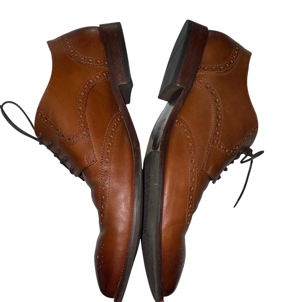 Cole Haan Williams Wingtip Oxford Men 14 British Tan Good C24116‎ Leather Brogue